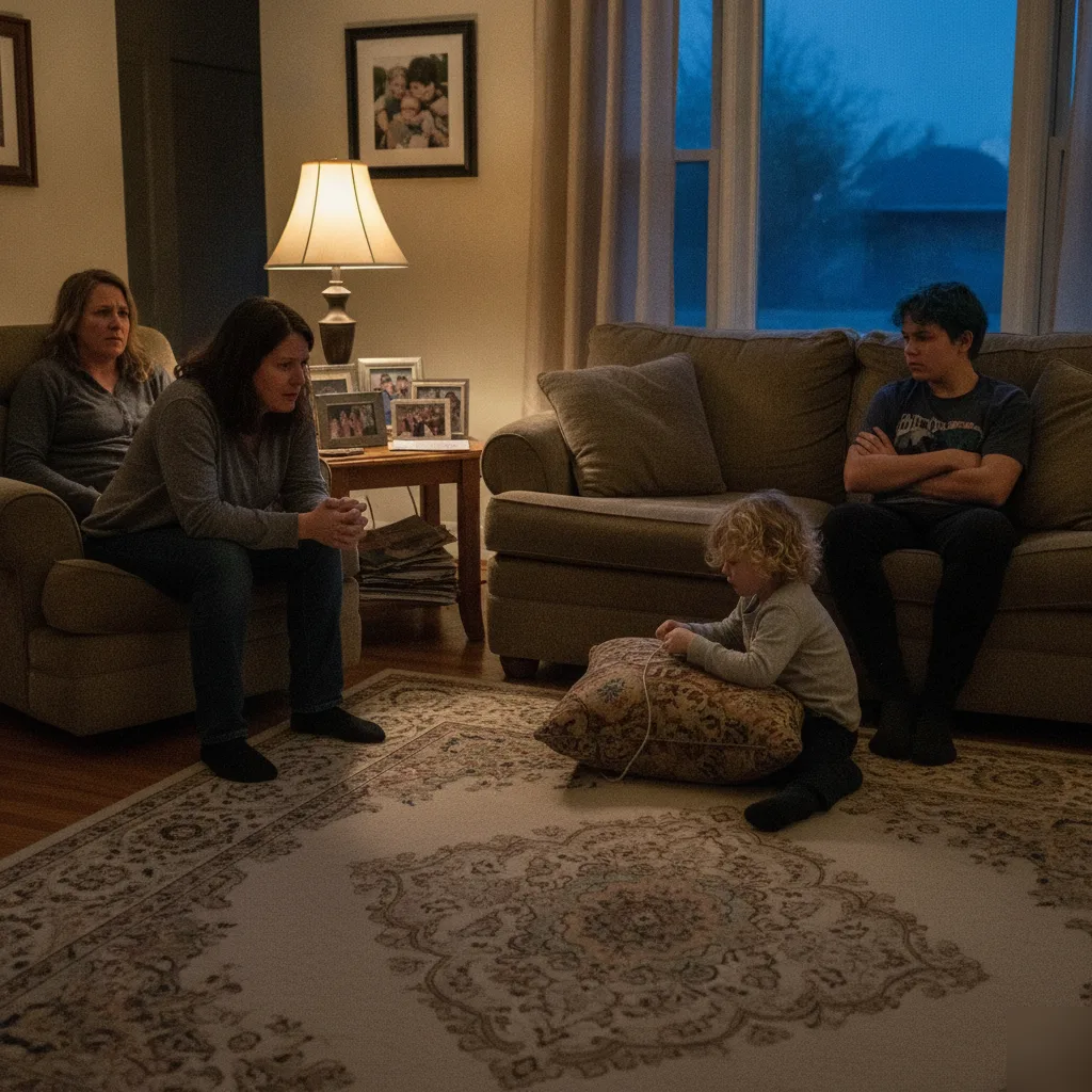 Family Therapy Session Tension Minneapolis Living Room