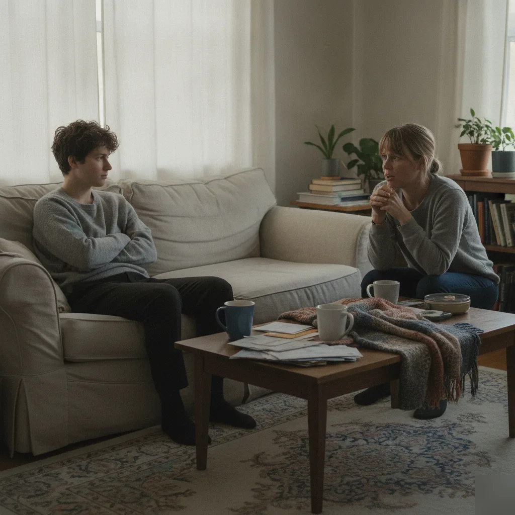 Couple discussing relationship concerns during couples therapy session